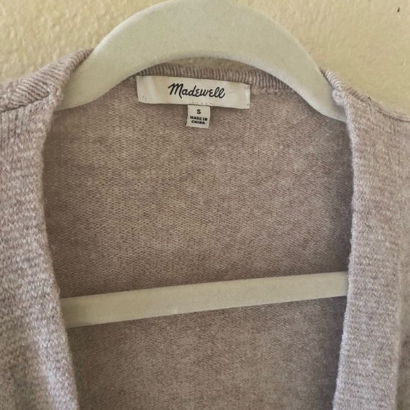 Madewell Kent Colorblock Open Front Cardigan - Picture 2 of 5